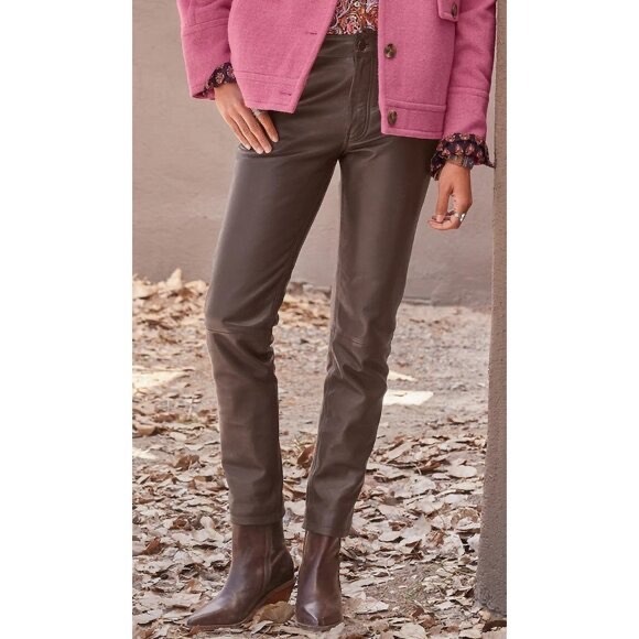 Sundance Pants - Sundance Bronwen Buttery Soft Leather Pants Plus Size 32 Classic Quiet Luxury